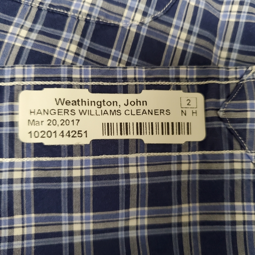 Ralph Lauren Men's Long Sleeve Button Down Shirt Pocket Blue Plaid Cotton XL - Picture 16 of 16